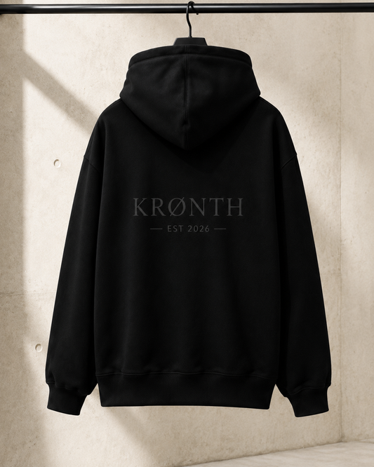 KRØNTH Essential Hoodie – Black