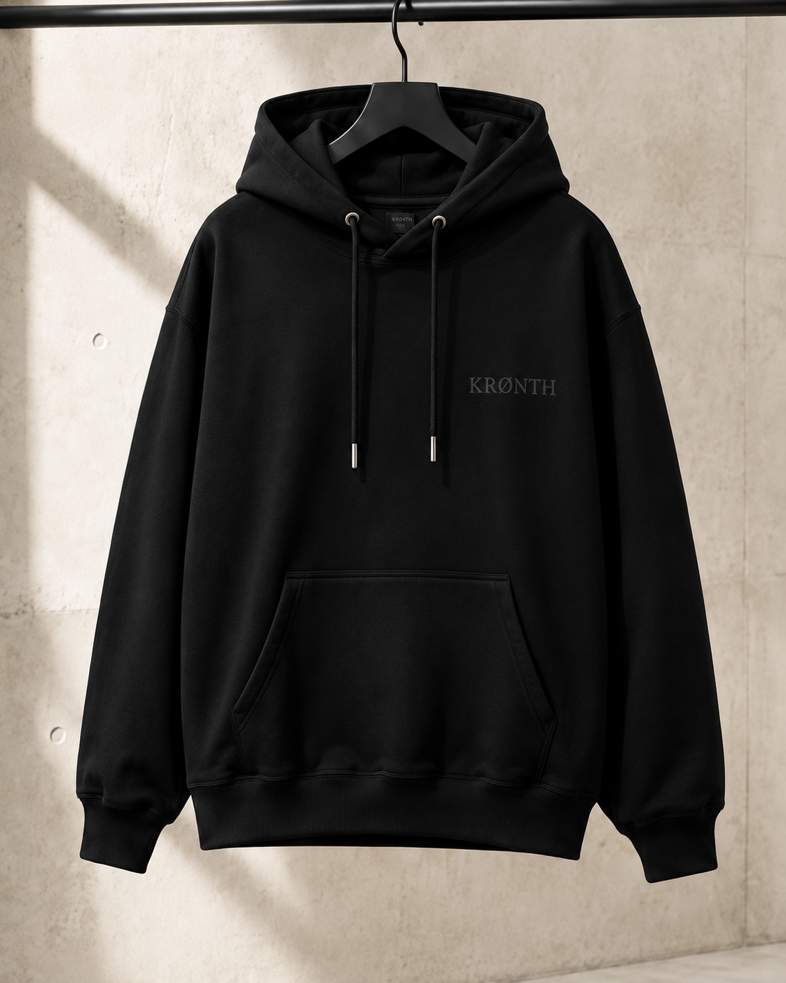 KRØNTH Essential Hoodie – Black