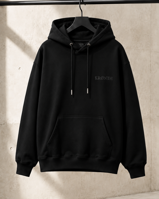 KRØNTH Essential Hoodie – Black